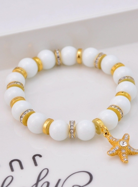 欧美风百搭款弹力绳手链