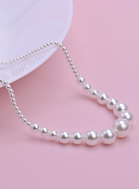 施家高光正圆大溪地黑色珍珠项链