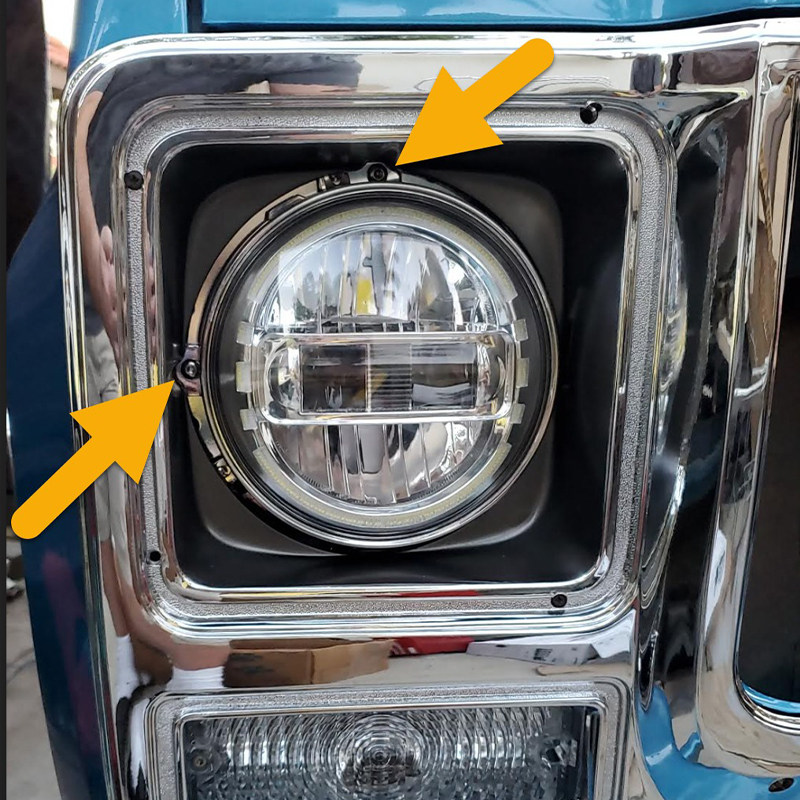 适用JEEP牧马人LED大灯支架07-2018年原车铝合金圆形7寸支架通用,淘宝优惠券,粉丝福利购,淘宝优惠卷