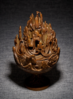 错金铜博山炉文创摆件