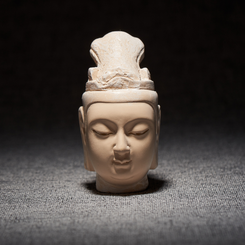 河北博物院白石菩萨头立体冰箱贴博物馆文创树脂磁吸装饰品礼物