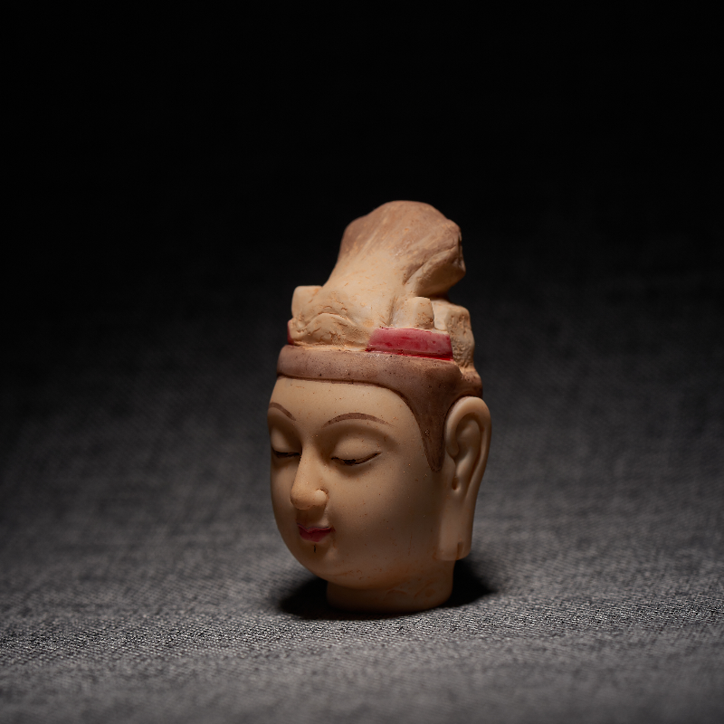 河北博物院白石菩萨头立体冰箱贴博物馆文创树脂磁吸装饰品礼物