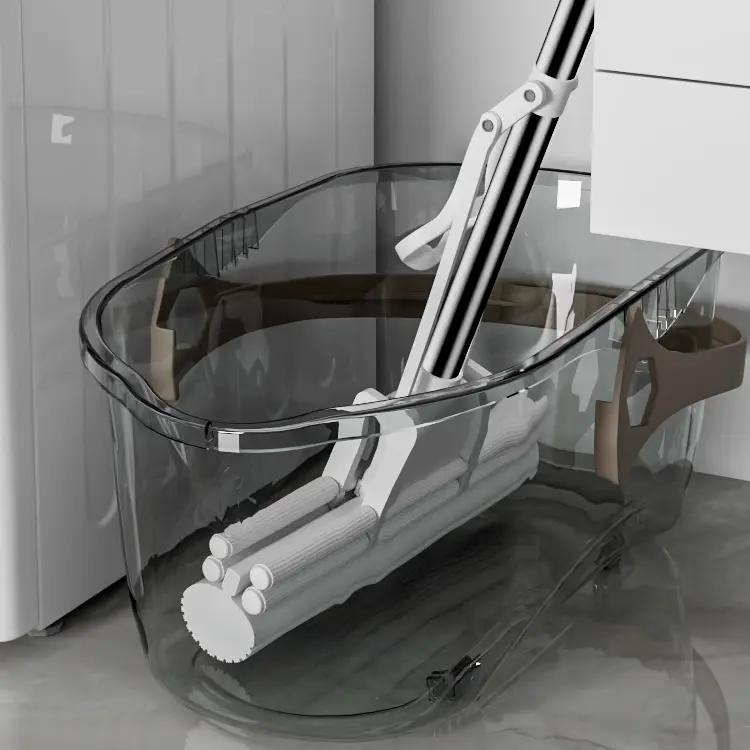 洗拖把桶长方形加大号平板拖布桶单桶拖地提桶塑料方桶家用墩布桶 - 图1