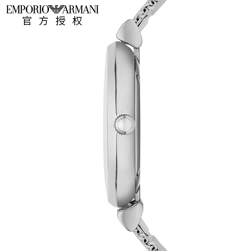 Armani阿玛尼正品女表小巧表盘不锈钢带潮流简约石英女手表AR1955