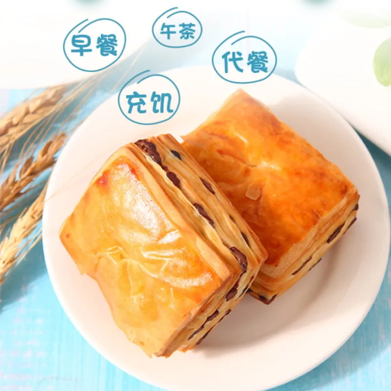 康泉无加蔗糖匠心红豆手撕千层面包代餐用零食品网红爆品强烈推荐