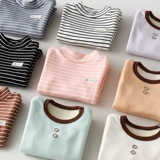 Детская базовая приятная телу утепленная толстовка для мальчиков, лонгслив, демисезонное термобелье, высокий воротник