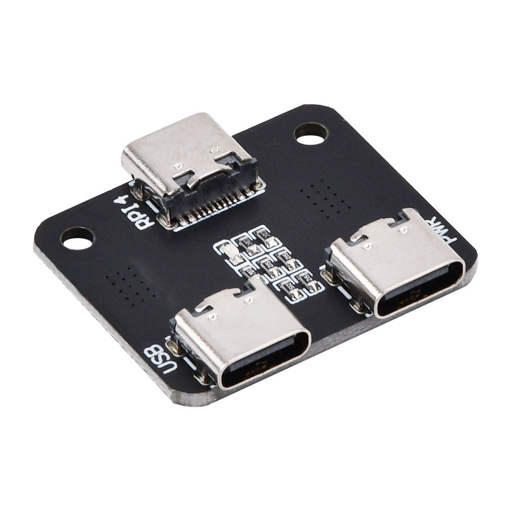 Type-C 接口电源分配器适用于树莓派4 USB一分二模块双USB供电,淘宝优惠券,粉丝福利购,淘宝优惠卷