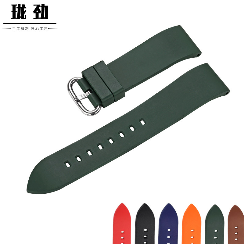 珑劲防尘/水氟橡胶表带男表带链 珑劲皮具配件