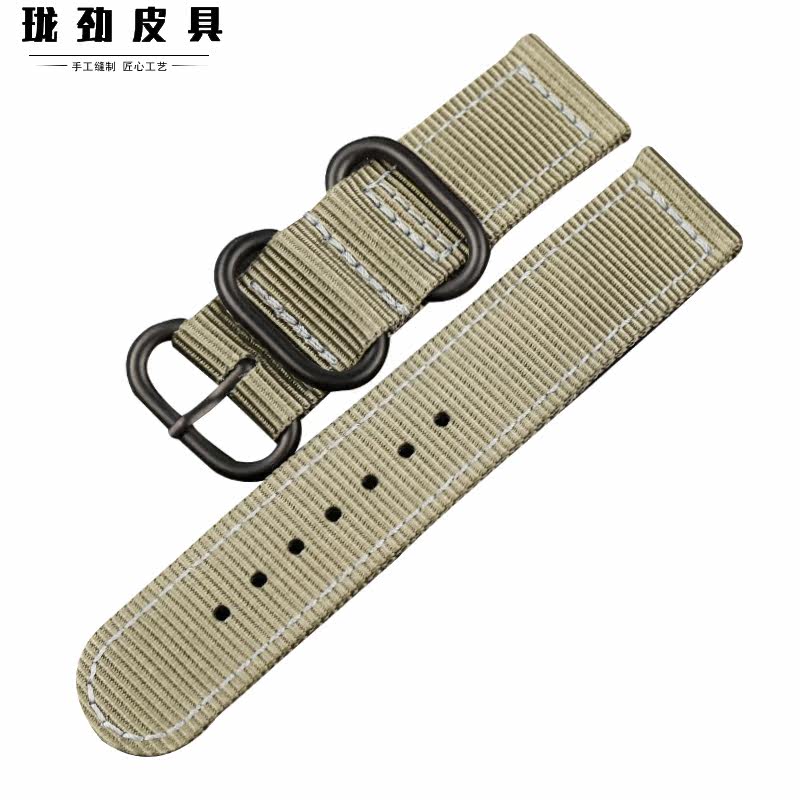 珑劲尼龙编织适配精工华为帆布表带 珑劲皮具配件