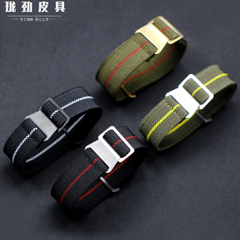 珑劲弹性降落伞伞兵nato 22表带 珑劲皮具配件