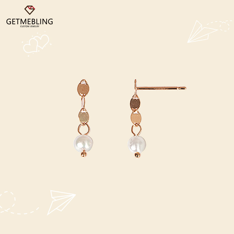 get me bling韩国进口长款珍珠耳环 GetMeBling海外耳环