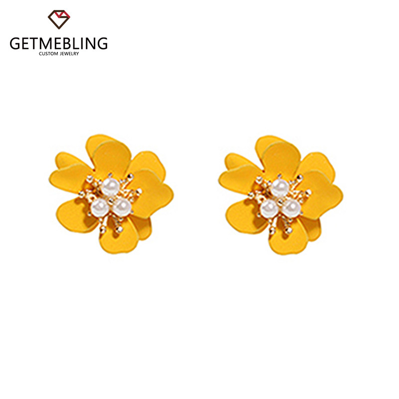 get me bling款立体花瓣简约耳钉 GetMeBling海外耳钉
