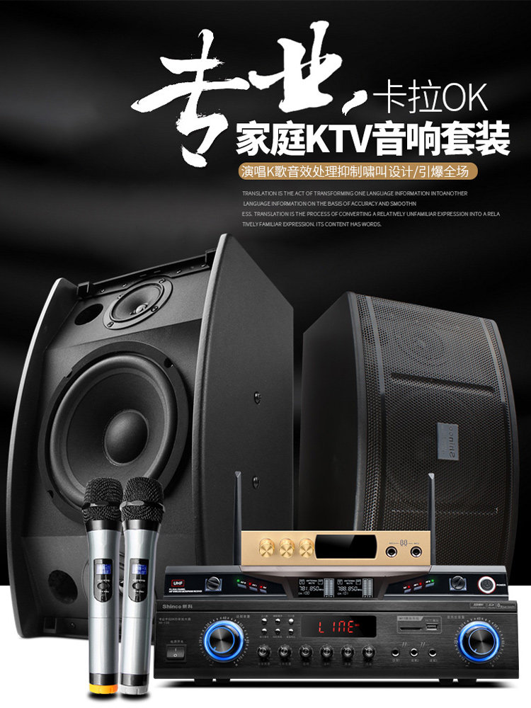 shinco /新科a21家庭ktv音响全套 新科宇乐创KTV/卡拉OK音箱
