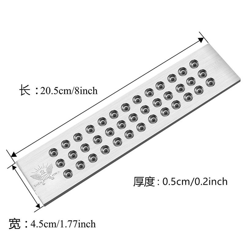 新款0.26-2.80毫米A级不锈钢金银金属拉丝板39个圆孔用于制作拉丝-图0