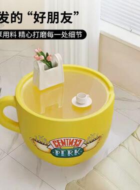 咖啡杯落地摆件客厅家用