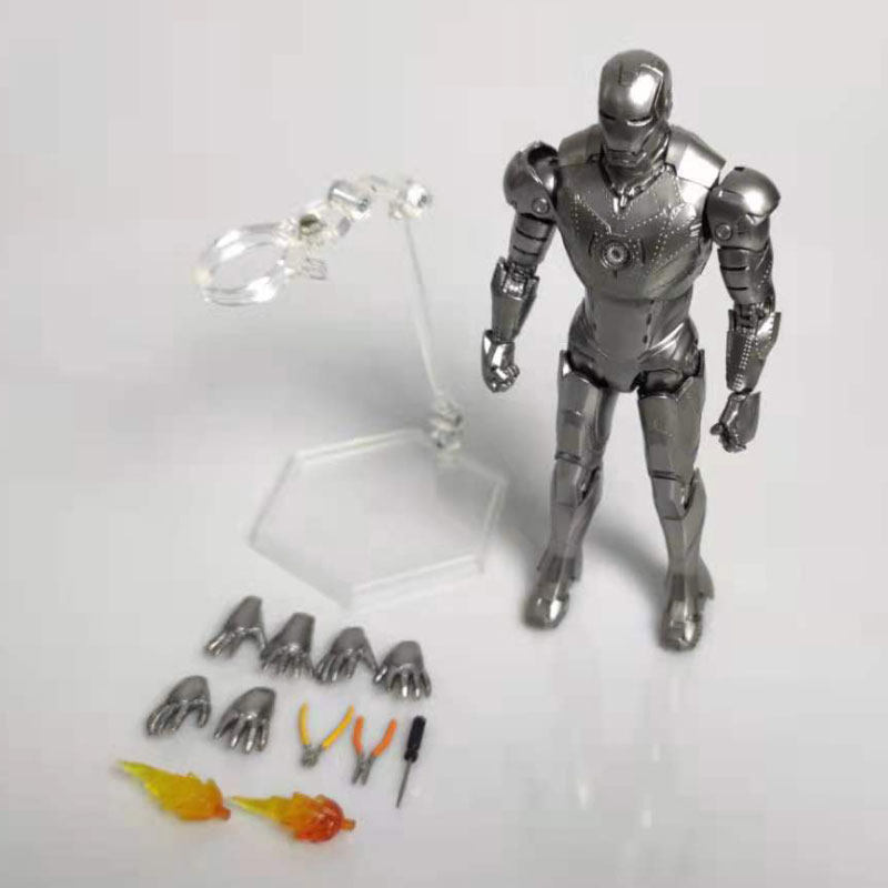 中动动漫mk2发光版钢铁侠3玩具 泳思玩具潮玩盲盒