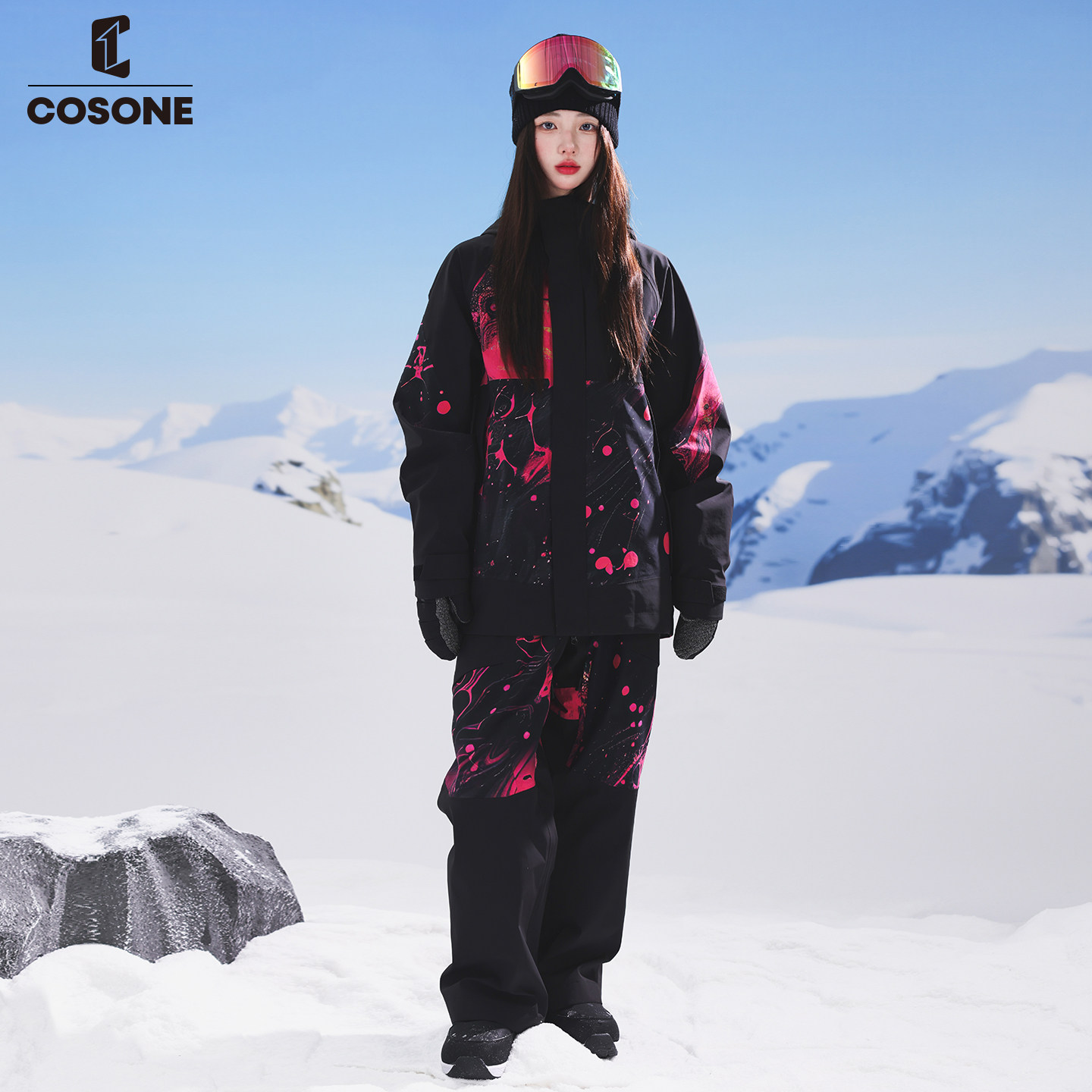 COSONE新款3L单板滑雪服女套装防风防水耐磨马年限定款滑雪服男,淘宝优惠券,粉丝福利购,淘宝优惠卷