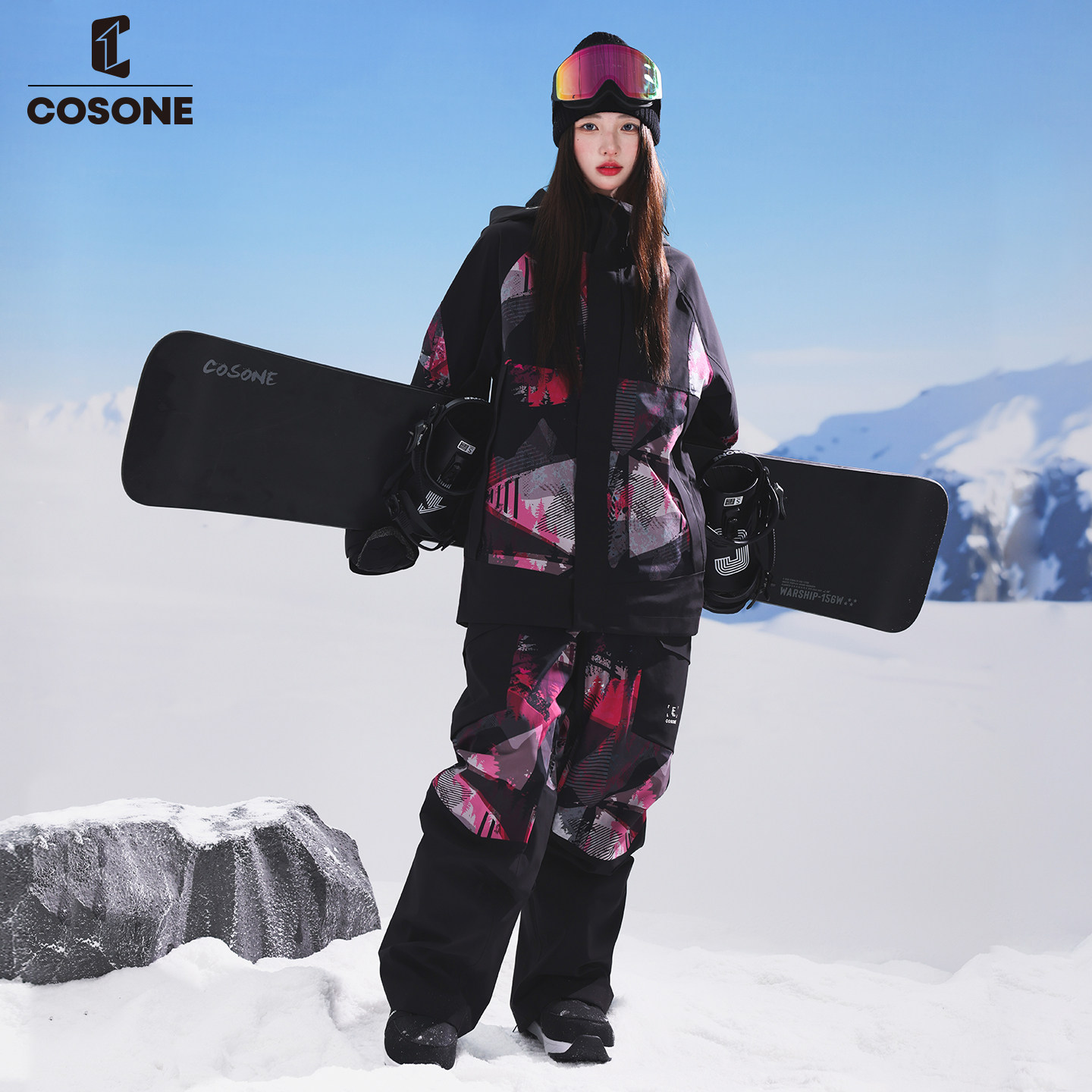 COSONE新款3L单板滑雪服女套装防风防水耐磨马年限定款滑雪服男,淘宝优惠券,粉丝福利购,淘宝优惠卷