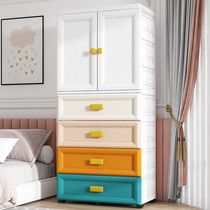 Simple door open children wardrobe small closet locker bedroom home modern minima baby baby storage cabinet