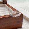 HANXINS999 pure silver brushed cat and dog couple ring