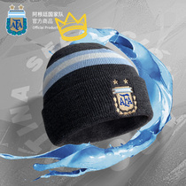 Argentinian national team merchandise -- autumn-winter woven hair line hat Black grey Mercifoot fans around the world