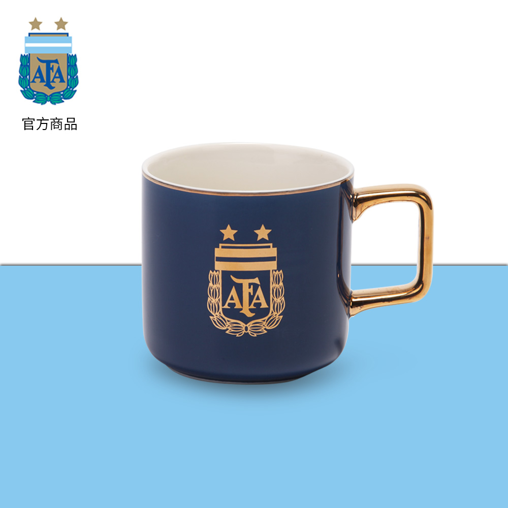 【官方正版】阿根廷国家队｜鎏金马克杯陶瓷咖啡牛奶茶水杯梅西 - 图3