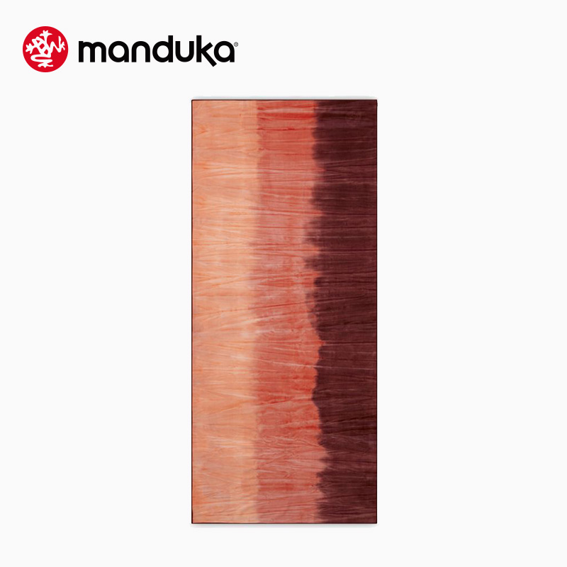 Manduka eQua绒面超细纤维吸汗速干防滑可机洗多功能瑜伽巾铺巾-图2