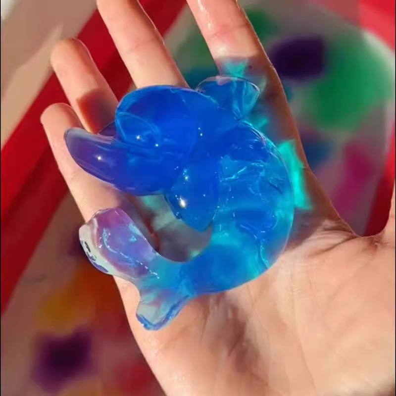 水宝宝捏捏泡大珠手工diy彩色水精灵巨型海绵宝宝巨无霸儿童玩具1 - 图1