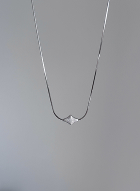 ERSHI尔时｜星愿 原创设计闪光许愿星s925银锁骨链简约可调节项链