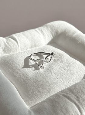 ERSHI尔时｜Cat‘s Eye 原创设计猫眼眼镜戒指简约创意猫女指环