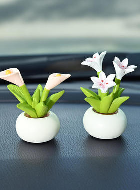 全越树脂中式2024花盆汽装饰摆件