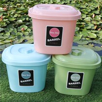 Thickened Plastic Rice Barrel Large number Color with lid storage compartment Damp Seal Storage Barrel Thickened Cereals Rice Pail