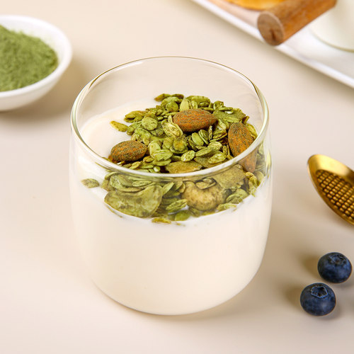 椰香抹茶烘焙燕麦片即食代餐榛子海盐巧克力麦片隔夜燕麦健身450g - 图2
