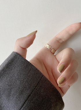 复古不规则戒指淑女开口