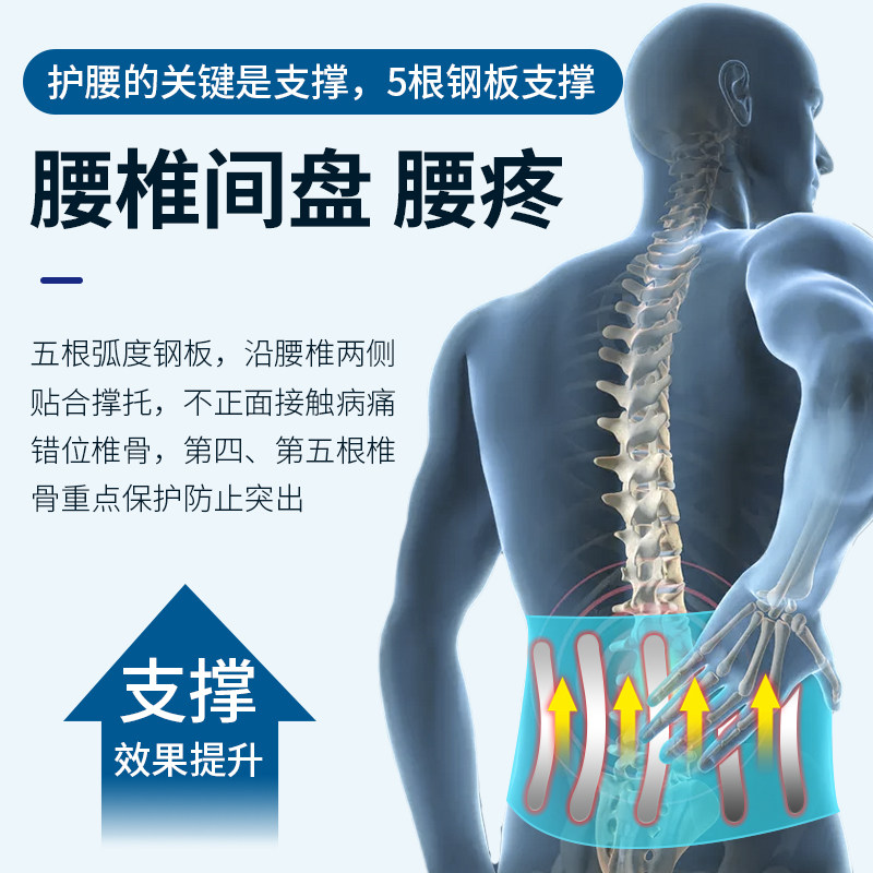 医用腰椎腰间盘突出男女夏季护腰带 南极人六六护具（器械）