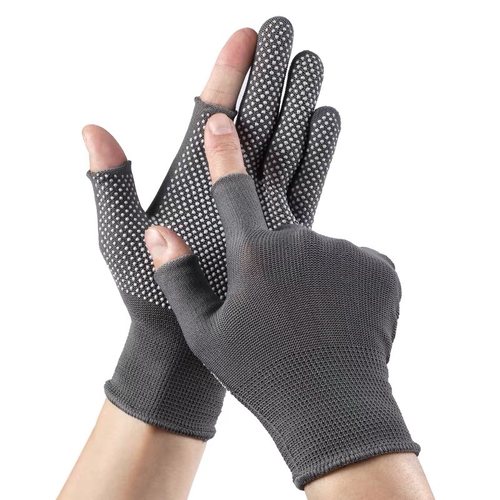 骑行防护防晒手套男女干活露指二五指工作劳保耐磨防滑采摘吸汗 - 图2