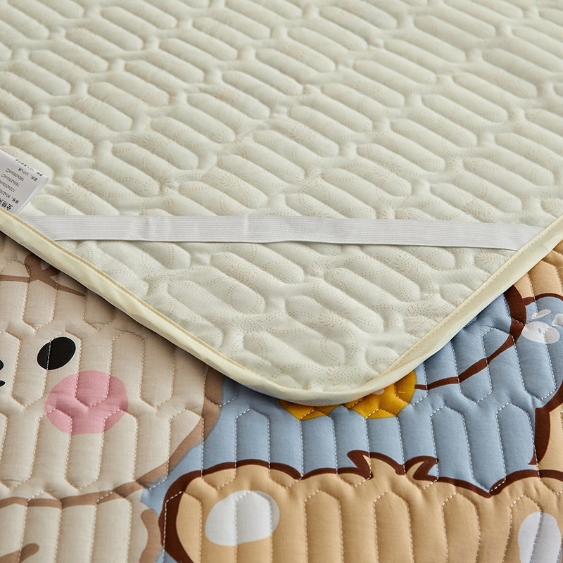 全棉防滑防水儿童隔尿防湿夹棉床垫 乐吱床垫/床褥/床护垫/榻榻米床垫