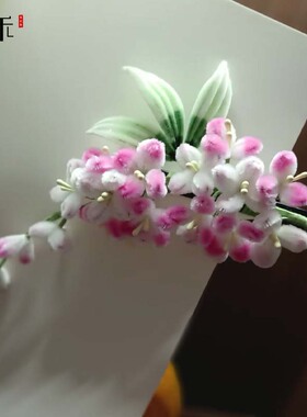 新中式手工桑蚕丝绒花发夹