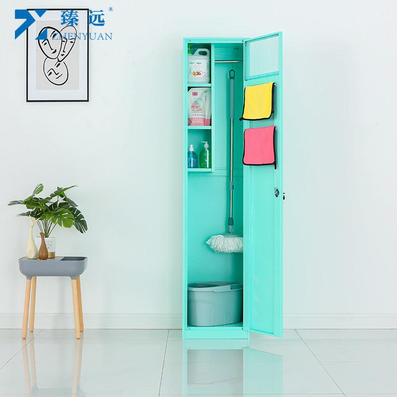 臻远清洁柜保洁柜卫生柜钢制拖把扫帚储存柜不锈钢清洁工具收纳柜,淘宝优惠券,粉丝福利购,淘宝优惠卷