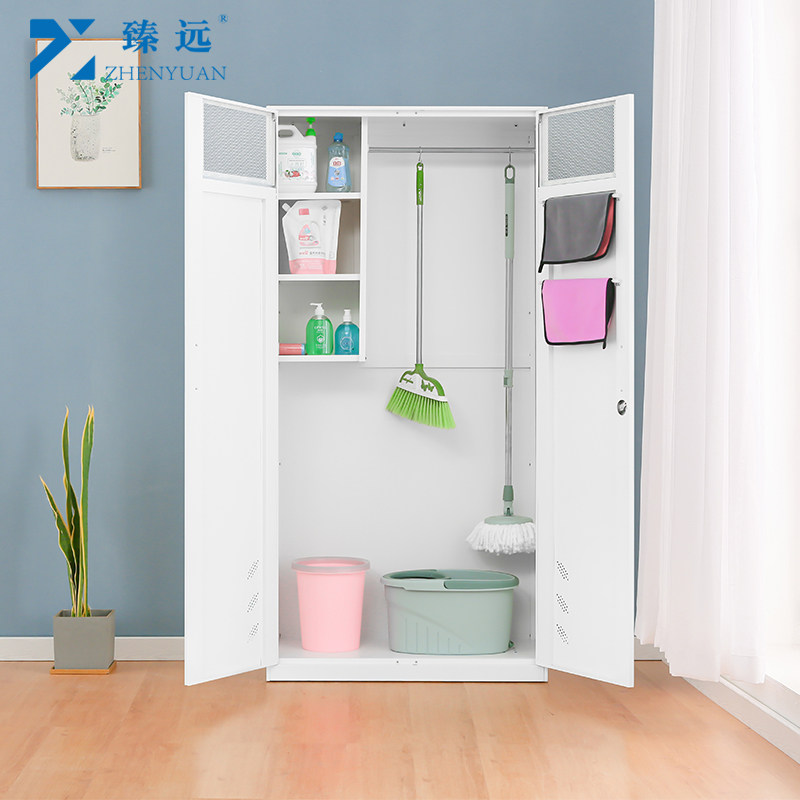 臻远清洁柜保洁柜卫生柜钢制拖把扫帚储存柜不锈钢清洁工具收纳柜,淘宝优惠券,粉丝福利购,淘宝优惠卷