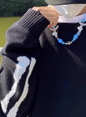 云朵天使闪电腰果花笑脸珍珠项链