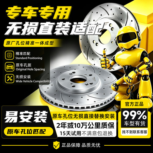 可林特适用北京北汽BJ40L PLUS BJ80L BJ20 BJ30 BJ90前后刹车盘 - 图2