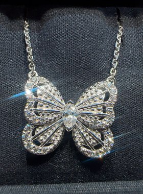De Beers戴比尔斯Portraits of Nature butterfly 蝴蝶项链18K钻