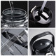 Summer large capacity water cup 2025 new men's high temperature resistant portable sports plastic straw cup outdoor large kettle