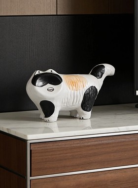 LIVETAI现代极简风猫咪恐龙摆件