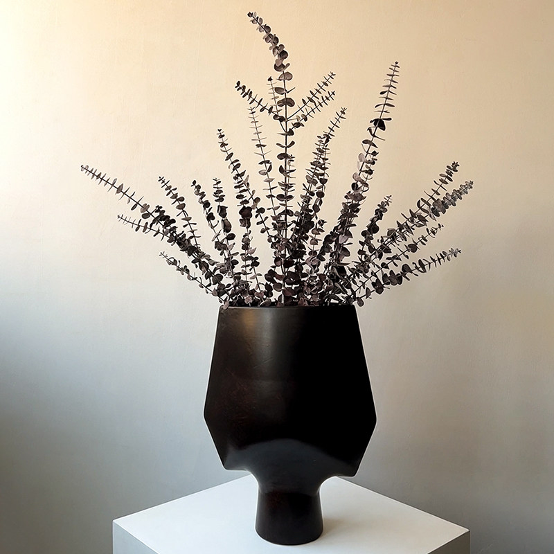 LIVETAI 诧寂风几何抽象花瓶家用客厅创意饰品莫兰迪色陶瓷干花器,淘宝优惠券,粉丝福利购,淘宝优惠卷