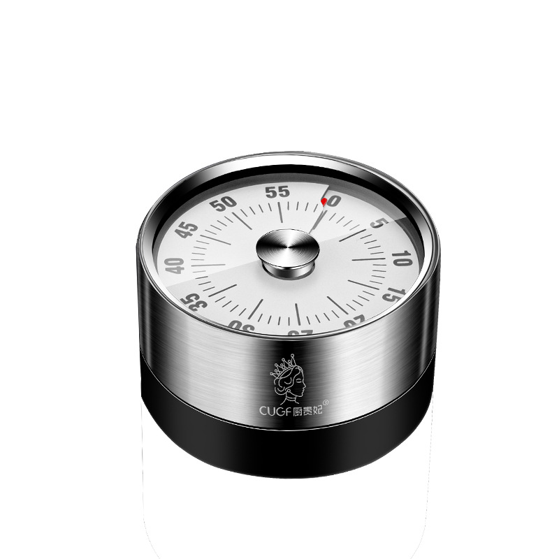 不锈钢定时器厨房磁吸机械计时器学生时间管理器旋转倒计时闹钟-图3
