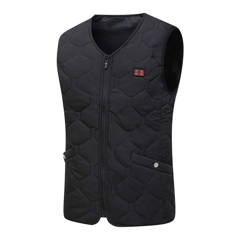 智能电热马甲女款充电自发热背心男冬季中老年智能加热羽绒棉马夹,淘宝优惠券,粉丝福利购,淘宝优惠卷