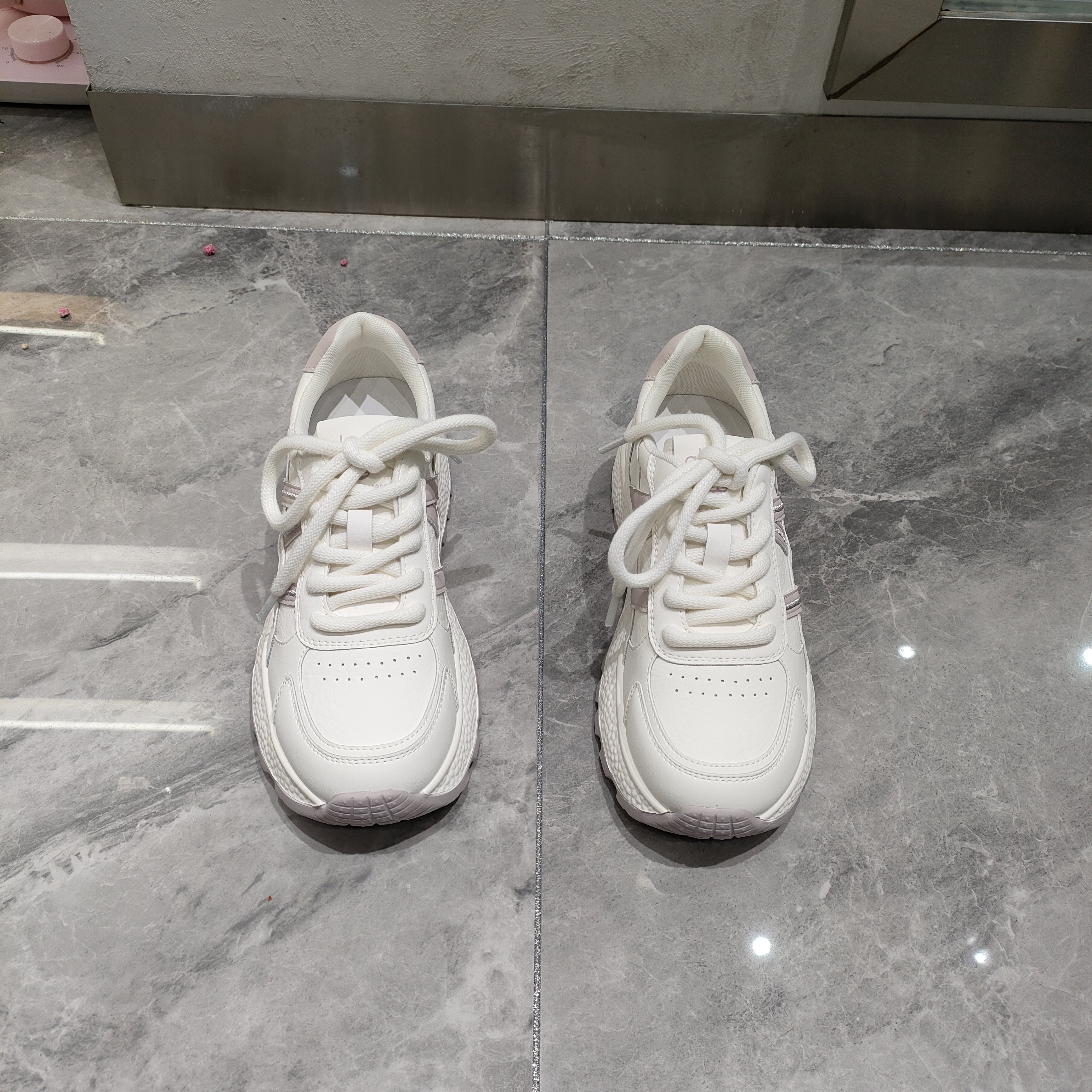 真皮阿甘鞋女2026春季新款圆头厚底系带皮面透气慢跑休闲运动鞋潮,淘宝优惠券,粉丝福利购,淘宝优惠卷