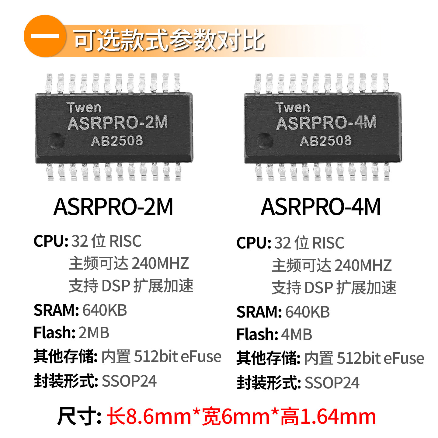 原装ASRPRO智能语音芯片AI芯控4M/2M高性能低功耗32位RSIC微控器,淘宝优惠券,粉丝福利购,淘宝优惠卷